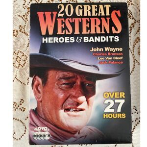 20 Great Westerns Heroes Bandits (4 DVD Boxed Set) - DVD - VERY GOOD